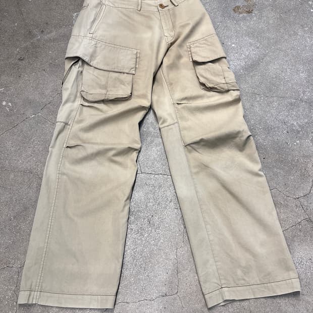 요지 야마모토 밀리터리 본디지 카고 팬츠