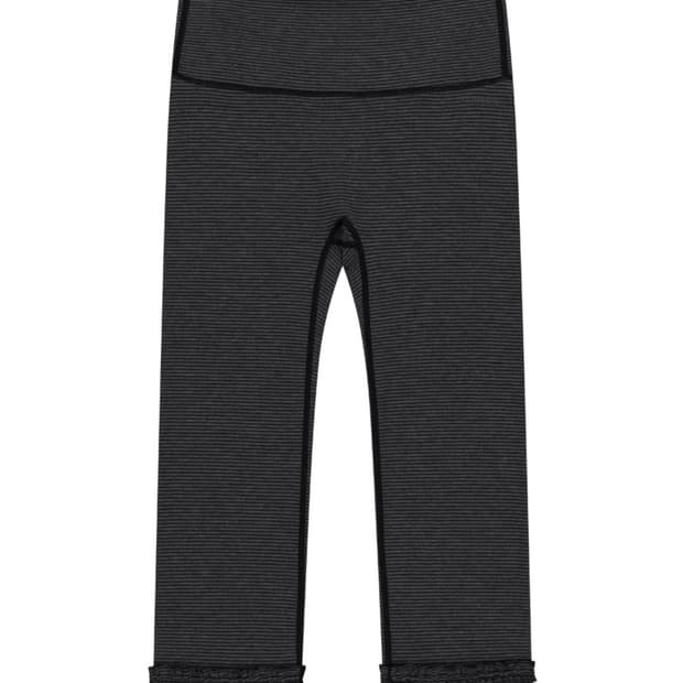 코이세이오 STRIPE ROUGH LEGGINGS DARK GREY