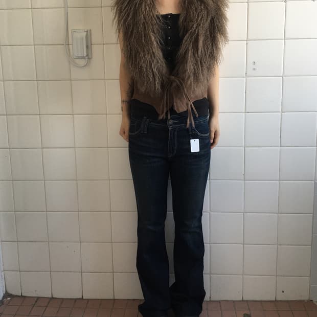 Goa tibet lamb fur layer vest