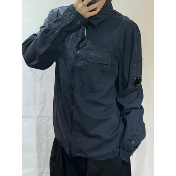 CP컴퍼니 렌즈 투웨이 블랙 집업