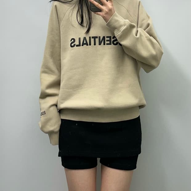 피어오브갓 에센셜 베이지 스웻셔츠 맨투맨