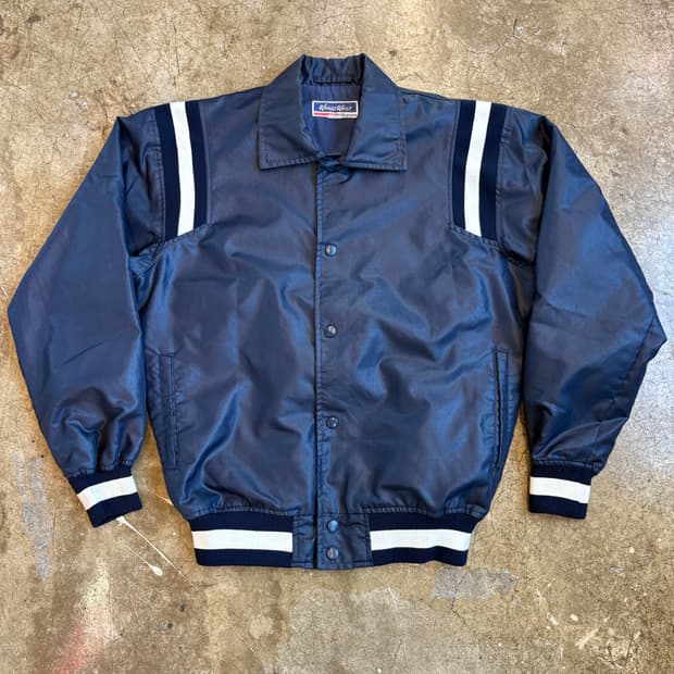 90s Mizuno 빈티지 카라 바시티