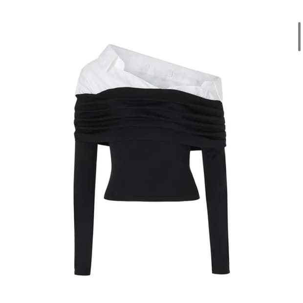 낫유어로즈 릴리 탑 블랙