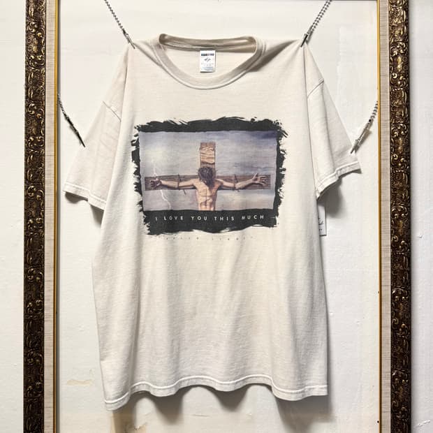 빈티지 00s Jesus i love you this much tee