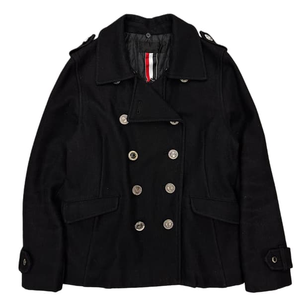 anchor button pea coat