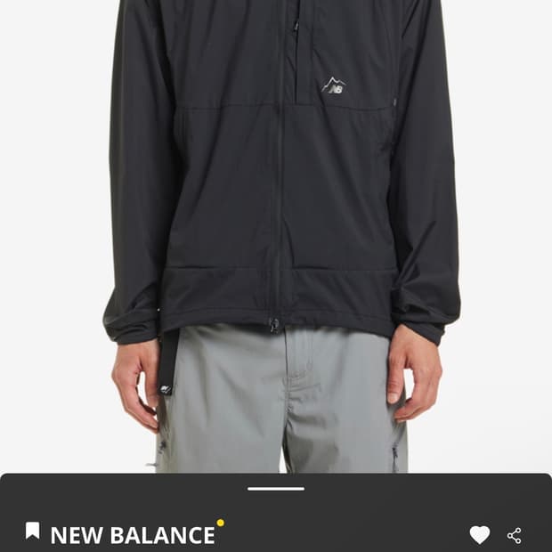 뉴발란스x케일 바람막이 자켓 블랙 XL 새제품