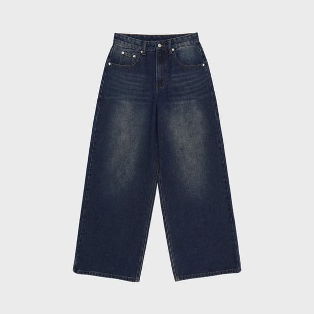 Amesworldwide overfit stitch denim pants