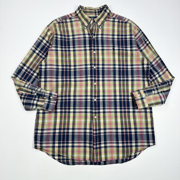 폴로 랄프로렌 클래식 블레이크 코튼 플란넬 체크셔츠 L