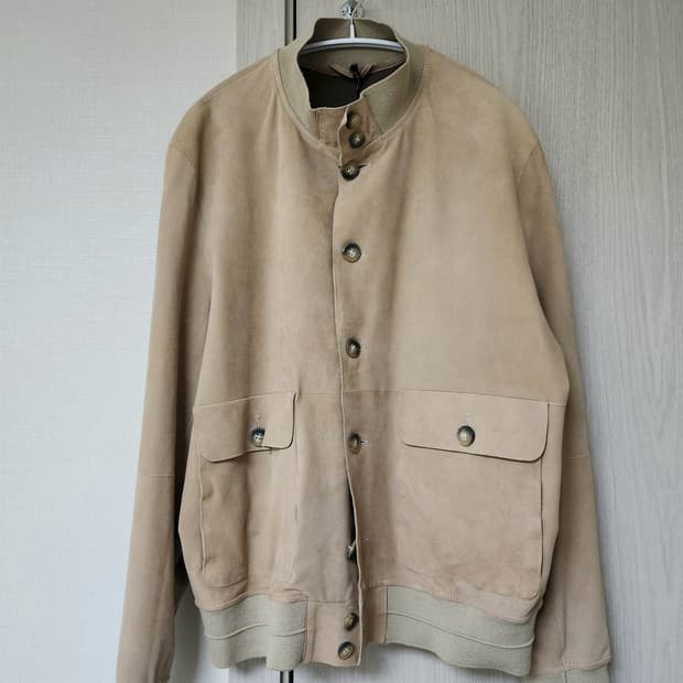 이태리 브랜드 갈로티(GALLOTTI)  스웨이드 자켓