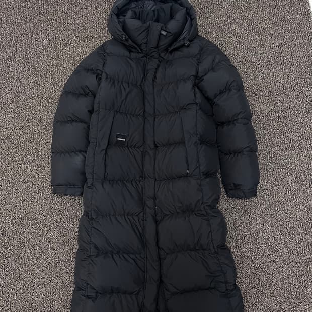 몽벨 여성 덕다운 롱패딩 블랙 90(S)