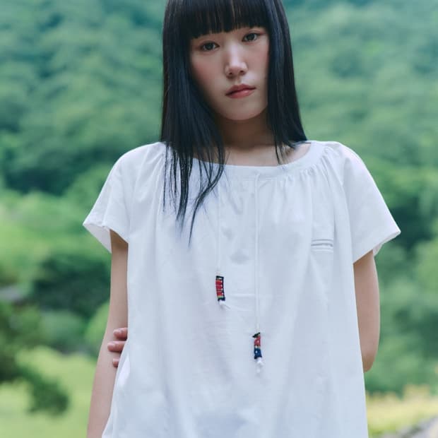 Jagoryu Vintage Rug Aglet Tee - White