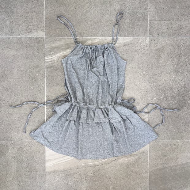 RENSE Shirring Frill Layered Sleeveless 