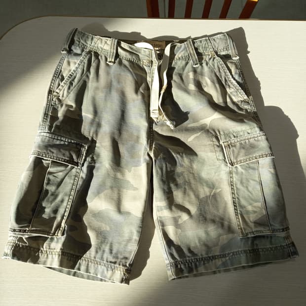 32 HCO1922 밀리터리 카고 버뮤다 카키 32-284