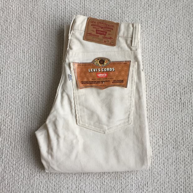 데드스탁 70-80‘s levis 517 화이트 코듀로이 팬츠