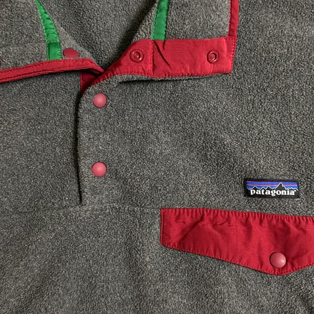 10s 파타고니아 신칠라 니켈 그레이 레드 M