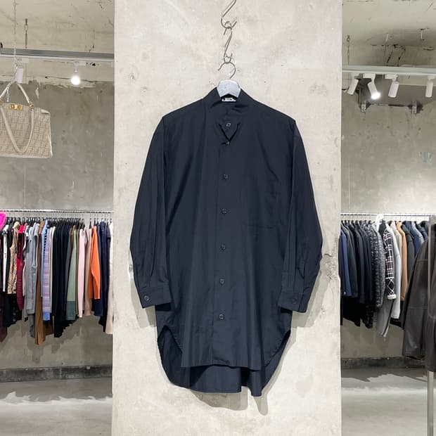 이세이 미야케 페르마넨테 블랙 아카이브 싱글 포켓 셔츠