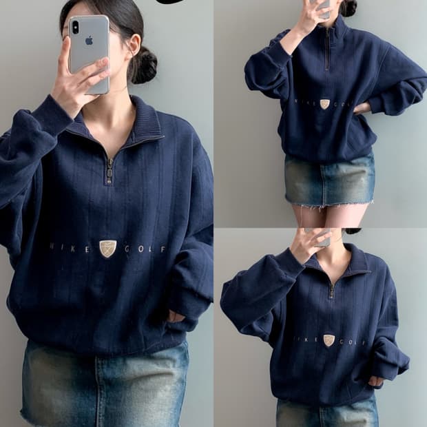 나이키 골프 반집업 맨투맨