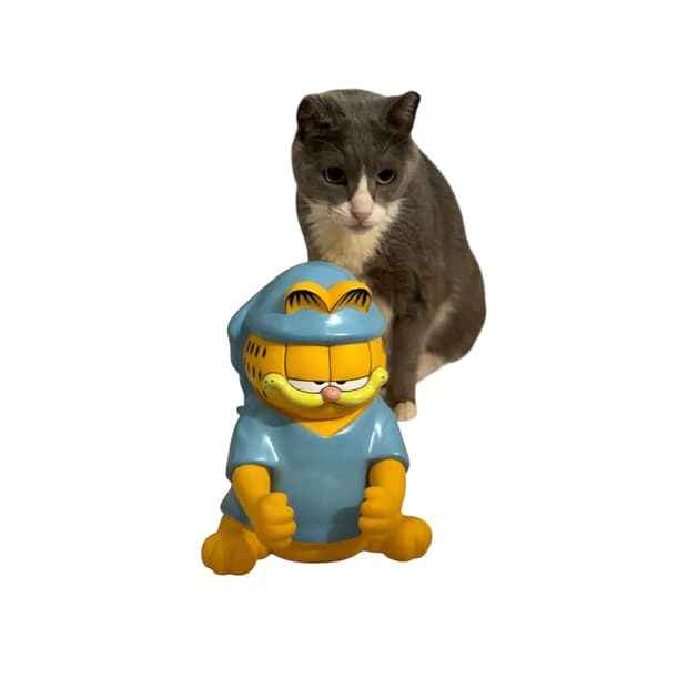 올드 가필드 저금통 피규어