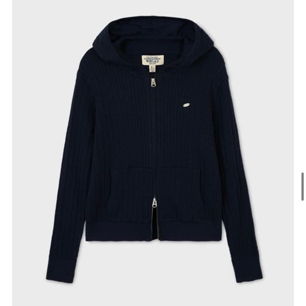 후아유 High-Guage Cable Hoodie Zip-up