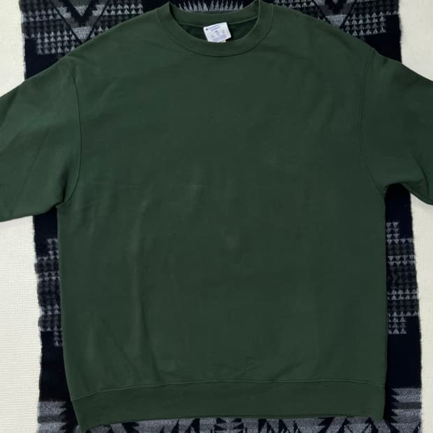 참피온 그린 스웻셔츠 맨투맨