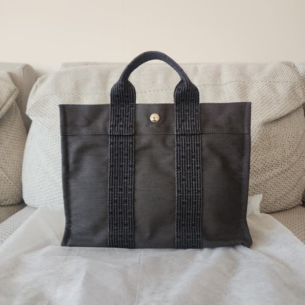 초민트급 에르메스 후루토 PM 엘라인 토트백 그레이