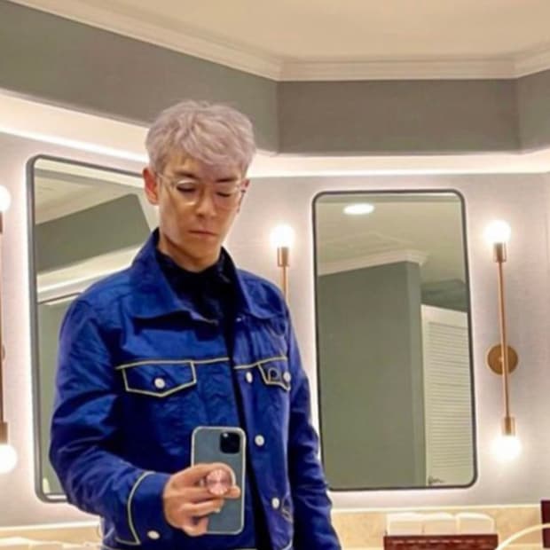 [L] 강혁 에어백 블루 트러커 자켓 (빅뱅 탑 착용)