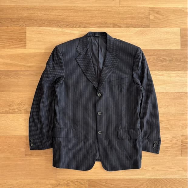 까날리 이태리제 100% 버진울 핀스트라이프 자켓 (48)