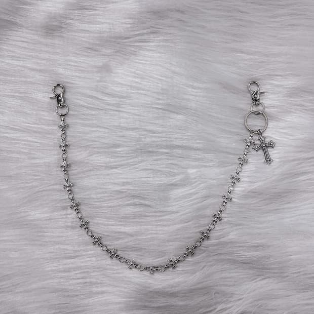 Vintage Cross Plus Keychain