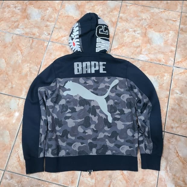 PUMA X BAPE 푸마 베이프 샤크후드집업