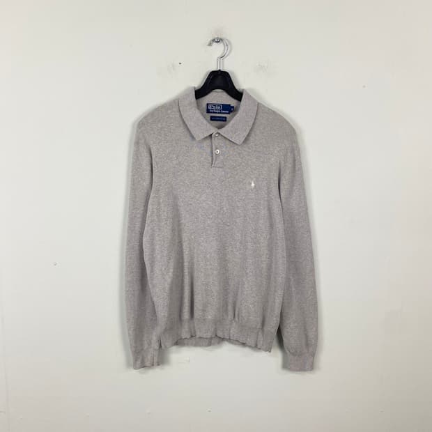 폴로 랄프로렌 그레이 카라 니트 M <616>