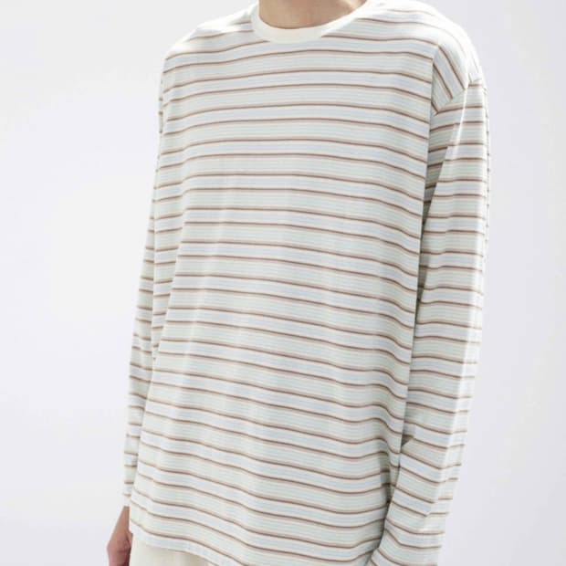 오라리 AURALEE 26SS 그라디언트 스트라이프T 3