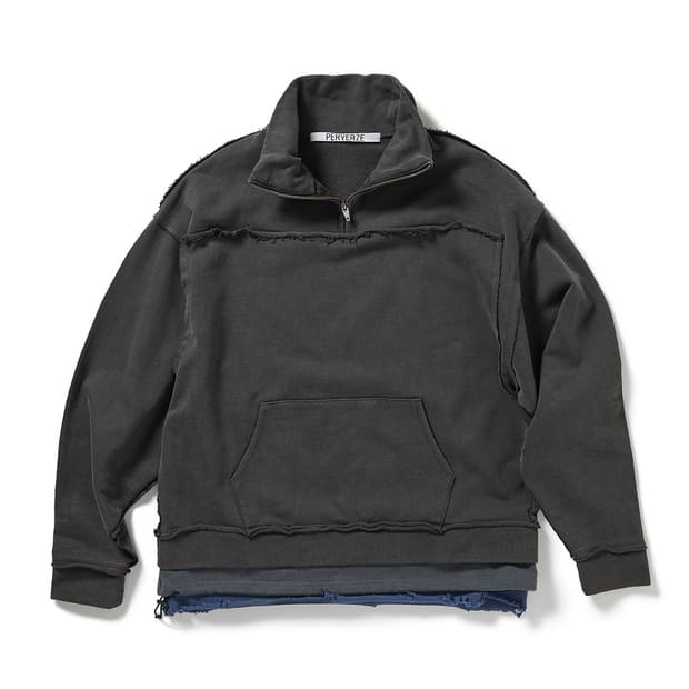 [F]퍼버즈 25ss 아노락 레이어드 스웨트셔츠