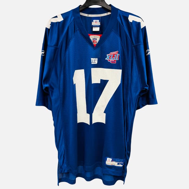NFL X 리복 뉴욕 자이언츠 슈퍼볼 유니폼 풋볼 져지 L