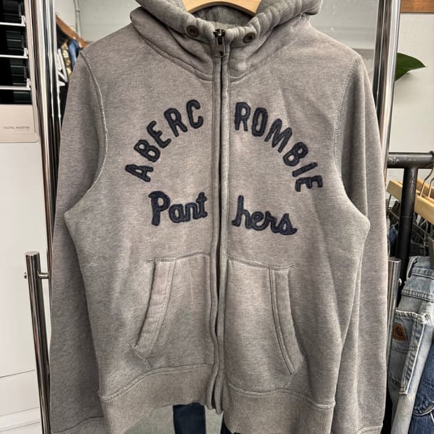 아베크롬비 빈티지 그레이 후드집업