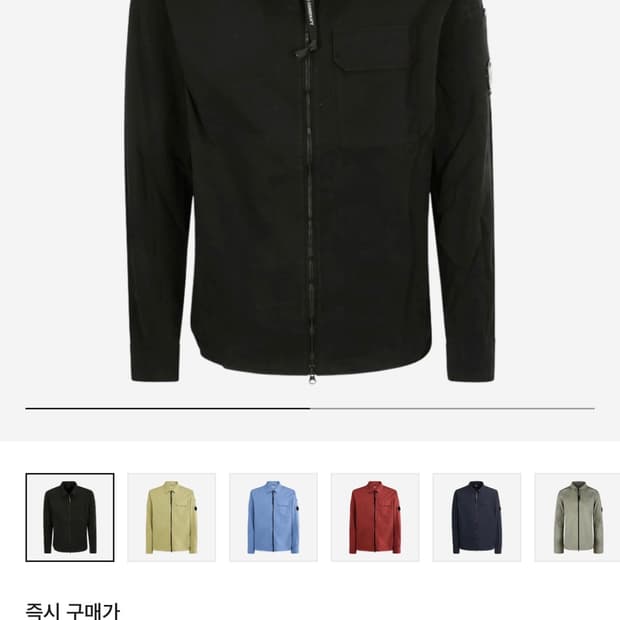 C.P. Company Gabardine Zipped ShirtBlack