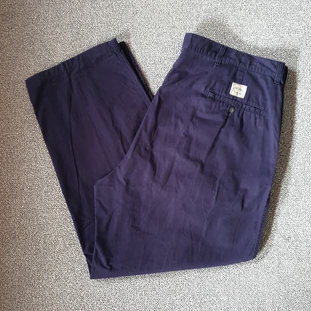 90s 폴로 랄프로렌 네이비 투턱 치노 팬츠 