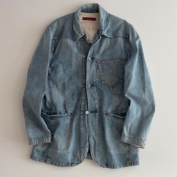 리바이스 레드룹 데님 커버올 자켓 M