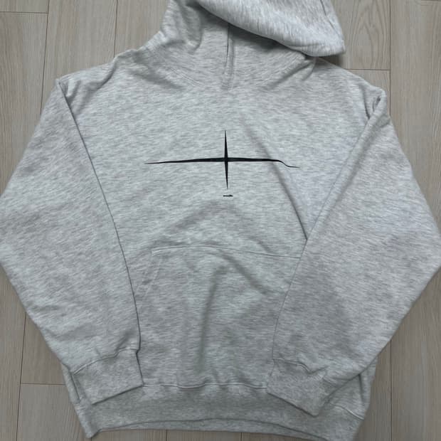 1사이즈)엘리메노 EL 플랫 후드티 멜란지