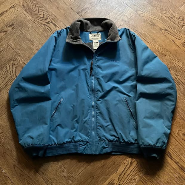 [L]엘엘빈 USA 플리스 라이닝 파스텔블루 웜업 자켓