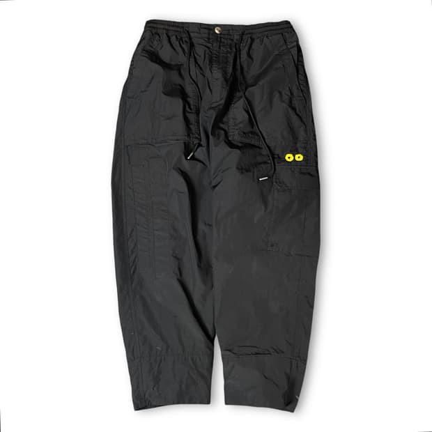 (밴딩) 송지오옴므X송민호 썬플라워 블랙 나일론 카고 팬츠
