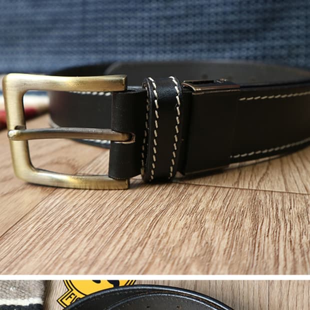 튼튼한 아메카지 소가죽 벨트
29-33