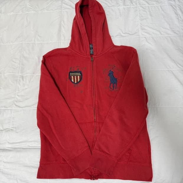 폴로 랄프로렌 빅포니 USA 성조기 후드집업
