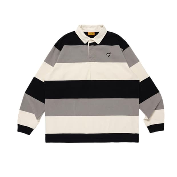 휴먼메이드 럭비셔츠 블랙 