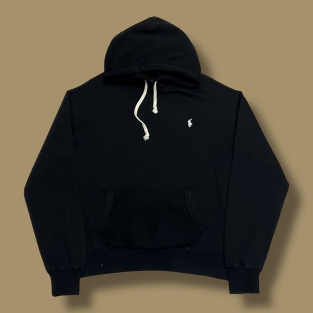 Polo Ralph Lauren 블랙 기모 후드티
