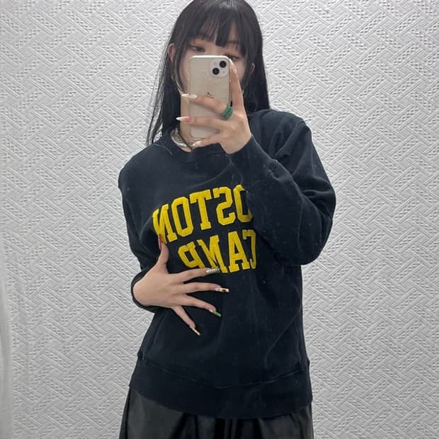 챔피온 리버스위브 보스턴캠프 레터링 맨투맨 M C09435