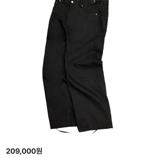 논노드 젠 팬츠 블랙 인 블랙 사이즈 2