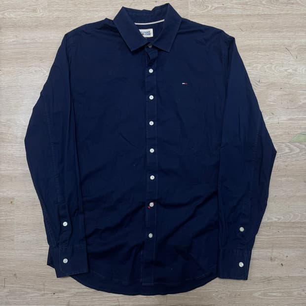 타미힐피거 데님 옥스포드 셔츠