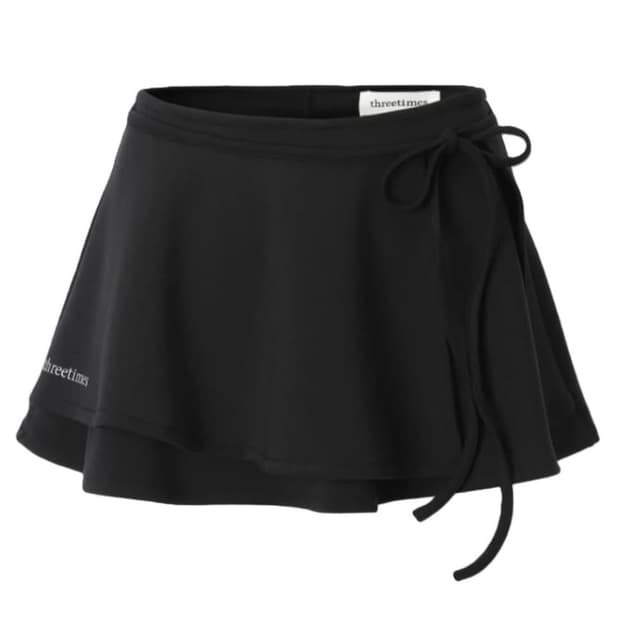 새상품] 쓰리타임즈 에슬레틱 플레어 스커트 THREETIMES SKIRT