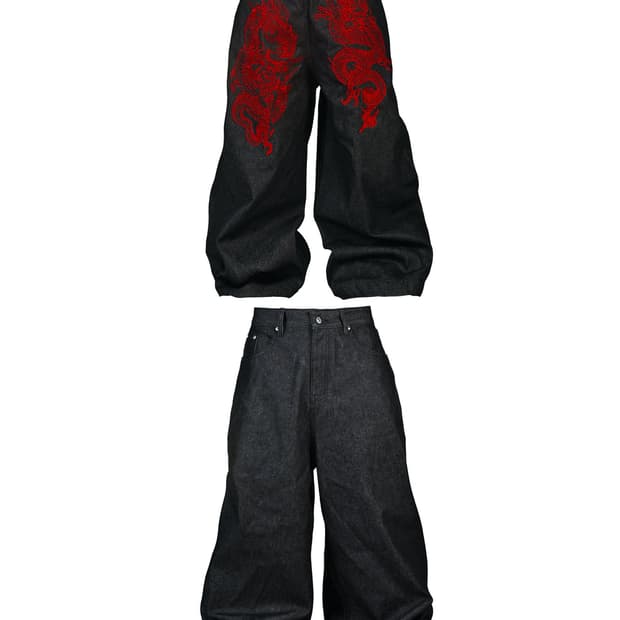 RYE CHASIN 시부야 엠버로이드 데님