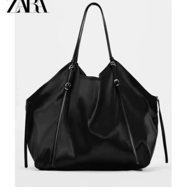 자라 새틴백